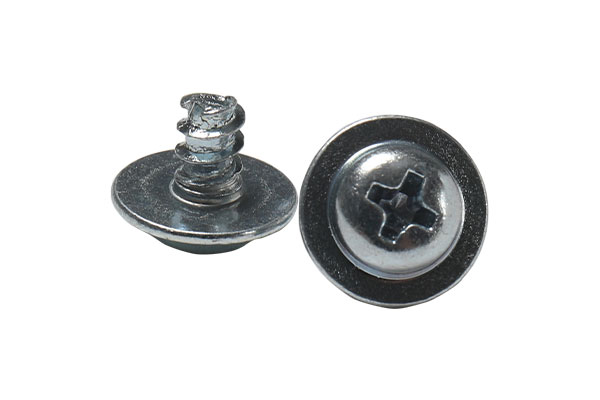 Cross shaped gasket cut tail screw