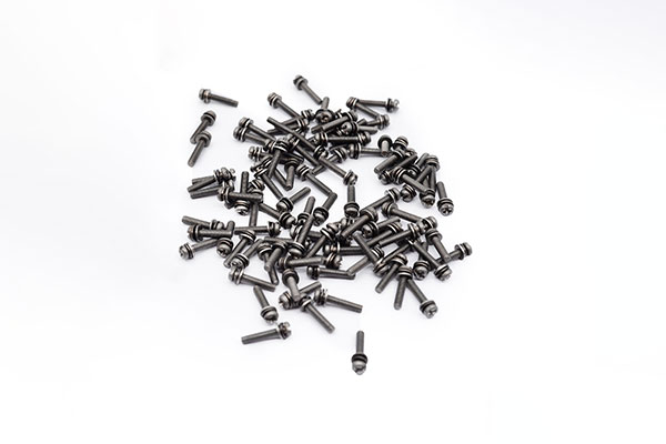 Cross pan head triple combination screw